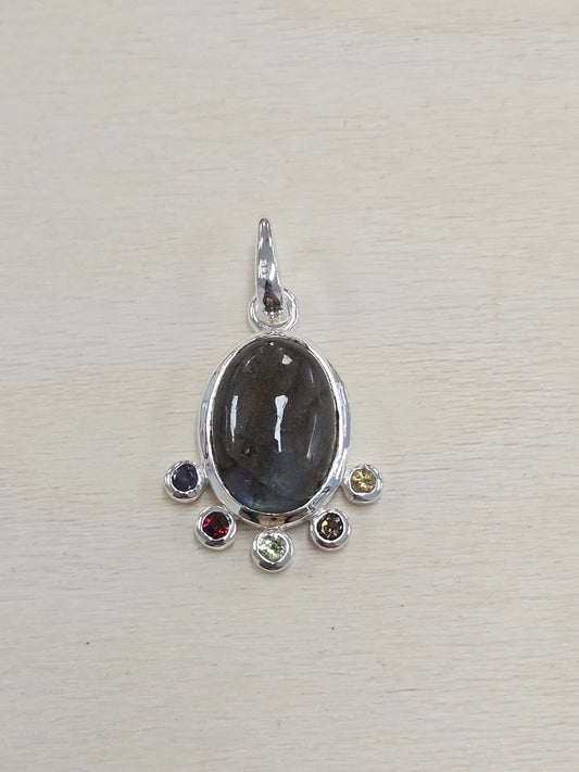 Labradorite & Mixed Stone Pendant